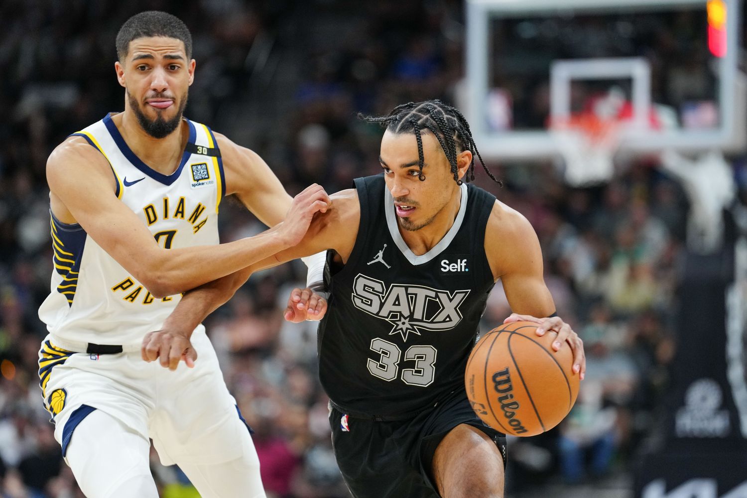 Tre Jones Tyrese Haliburton Pacers